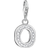 Thomas Sabo Charm Club Letter O Charm Pendant - Silver/White