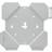 4mount PS4 Slim Console Wall Mount - White
