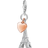 Thomas Sabo Charm Club Eiffel Tower with Heart Charm Pendant - Silver/Rose Gold