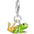 Thomas Sabo Charm Club Frog Prince Charm Pendant - Silver/Gold/Green