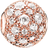 Thomas Sabo Crushed Pavé Bead Charm - Rose Gold/White