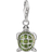 Thomas Sabo Charm Club Tortoise Charm Pendant - Silver/Green