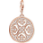 Thomas Sabo Ornament Charm Pendant - Rose Gold/White