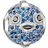 Thomas Sabo Pufferfish Bead Charm - Silver/Light Blue/Black