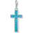 Thomas Sabo Cross Charm Pendant - Silver/Turquoise