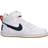 NIKE Court Borough Mid PSV - White/Obsidian/University Red