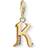 Thomas Sabo Charm Club Letter K Charm Pendant - Gold/White