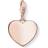 Thomas Sabo Charm Club Heart Charm Pendant - Rose Gold