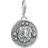 Thomas Sabo Charm Club Zodiac Sign Leo Charm Pendant - Silver/White