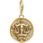 Thomas Sabo Charm Club Zodiac Sign Libra Charm Pendant - Gold/White