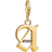 Thomas Sabo Charm Club Letter A Charm Pendant - Gold/White