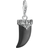 Thomas Sabo Charm Club Maori Tooth Charm Pendant - Silver/Black