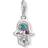 Thomas Sabo Charm Club Ethnic Hand of Fatima Charm Pendant - Silver/Multicolour