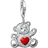 Thomas Sabo Charm Club Bear Charm - Silver/Red