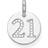 Thomas Sabo Coin 21 Pendant - Silver/White
