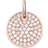 Thomas Sabo Love Bridge Circles Disc Pendant - Rose Gold/White