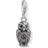 Thomas Sabo Charm Club Sparkling Owl Charm Pendant - Silver/Multicolour