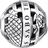 Thomas Sabo Karma Globe Bead Charm - Silver/Onyx