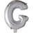 Hisab Joker Foil Ballon Letter G Silver