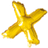 Hisab Joker Foil Ballon Letter X Gold