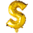 Hisab Joker Foil Ballon Letter S Gold
