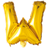 Hisab Joker Foil Ballon Letter W Gold