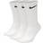 Nike Everyday Lightweight Training Crew Socks 3-pack - White/Black