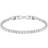 Swarovski Matrix Tennis Bracelet - Silver/Transparent