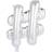 Hisab Joker Foil Ballon Hashtag Silver