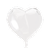 Hisab Joker Foil Ballon Heart White