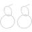 Pernille Corydon Double Earrings - Silver