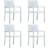 vidaXL 47888 4-pack Garden Dining Chair