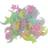 Self-luminous Decorations Moon & Stars 100pcs