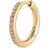 Maria Black Mica Huggie Earring - Gold/Violet