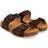 Haflinger Unisex Kids’ Bio Andrea T-Bar Sandals - Brown