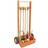 Jeujura Wooden Croquet Set Wooden Trolley