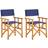 vidaXL 45947 2-pack Regissörsstol