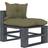 vidaXL Pallet Middle Modulsoffa