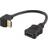 Deltaco Angled Down HDMI-HDMI M-F 0.2m