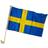 Hisab Joker Decor Sweden Car Flag Blue/Yellow