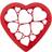 Lékué Puzzle Heart Udstikker 25 cm