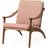 Warm Nordic Lean Back Fabric Lounge Chair 78cm