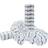 Streamer Student Serpentine Blue/White 2-pack