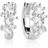 Sif Jakobs Antella Creolo Earrings - Silver/White