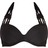 Freya Macrame Banded Halter Bikini Top - Black