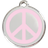 Red Dingo Enamel Tag Peace Medium