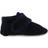 Melton Wool Soft Shoe w. Velcro - Navy