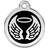 Red Dingo Enamel Angel Wings Medium