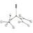 101 Copenhagen Drop Bulb Black/Brass Pendel 157cm