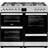 Belling Cookcentre 100DF Black, Silver